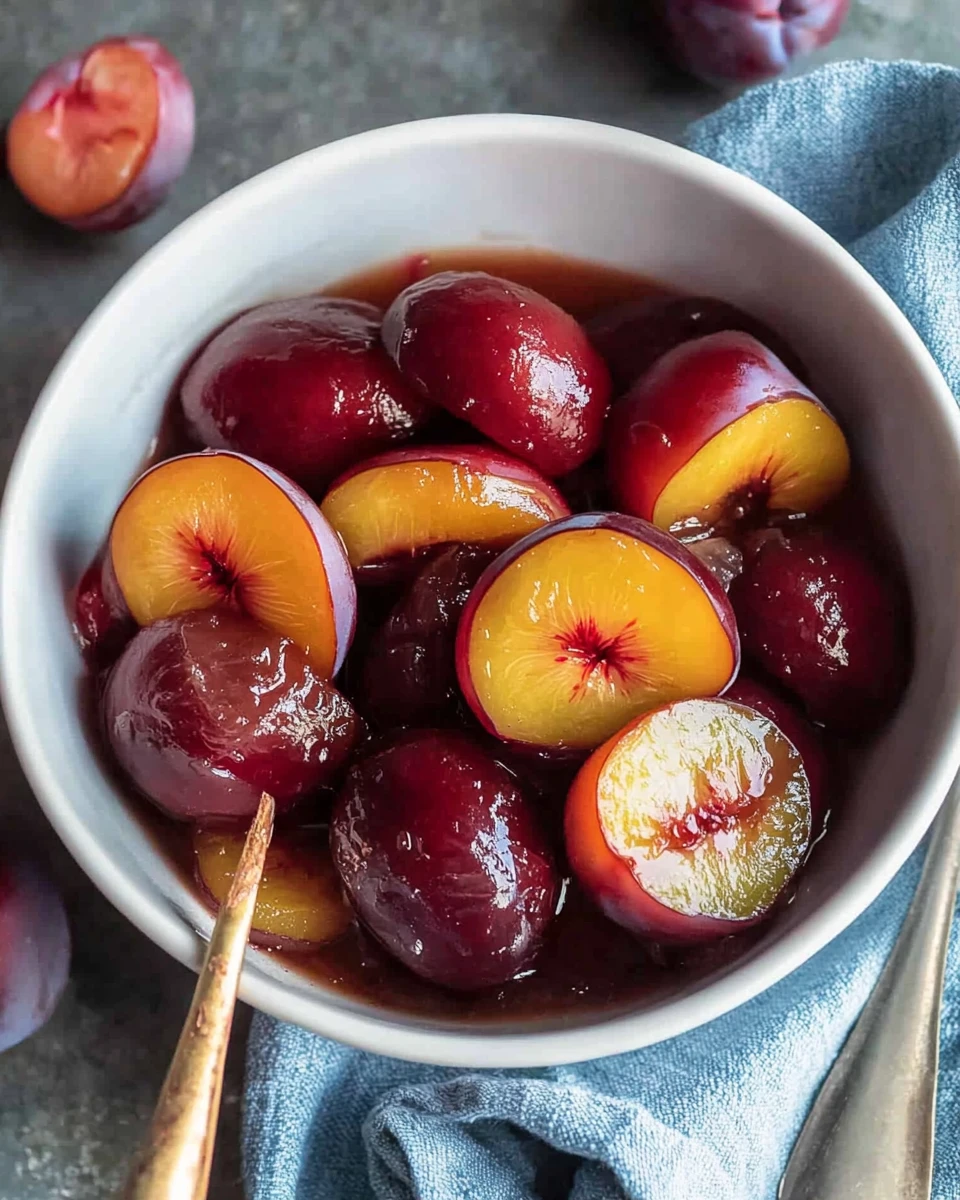 Stewed Plums