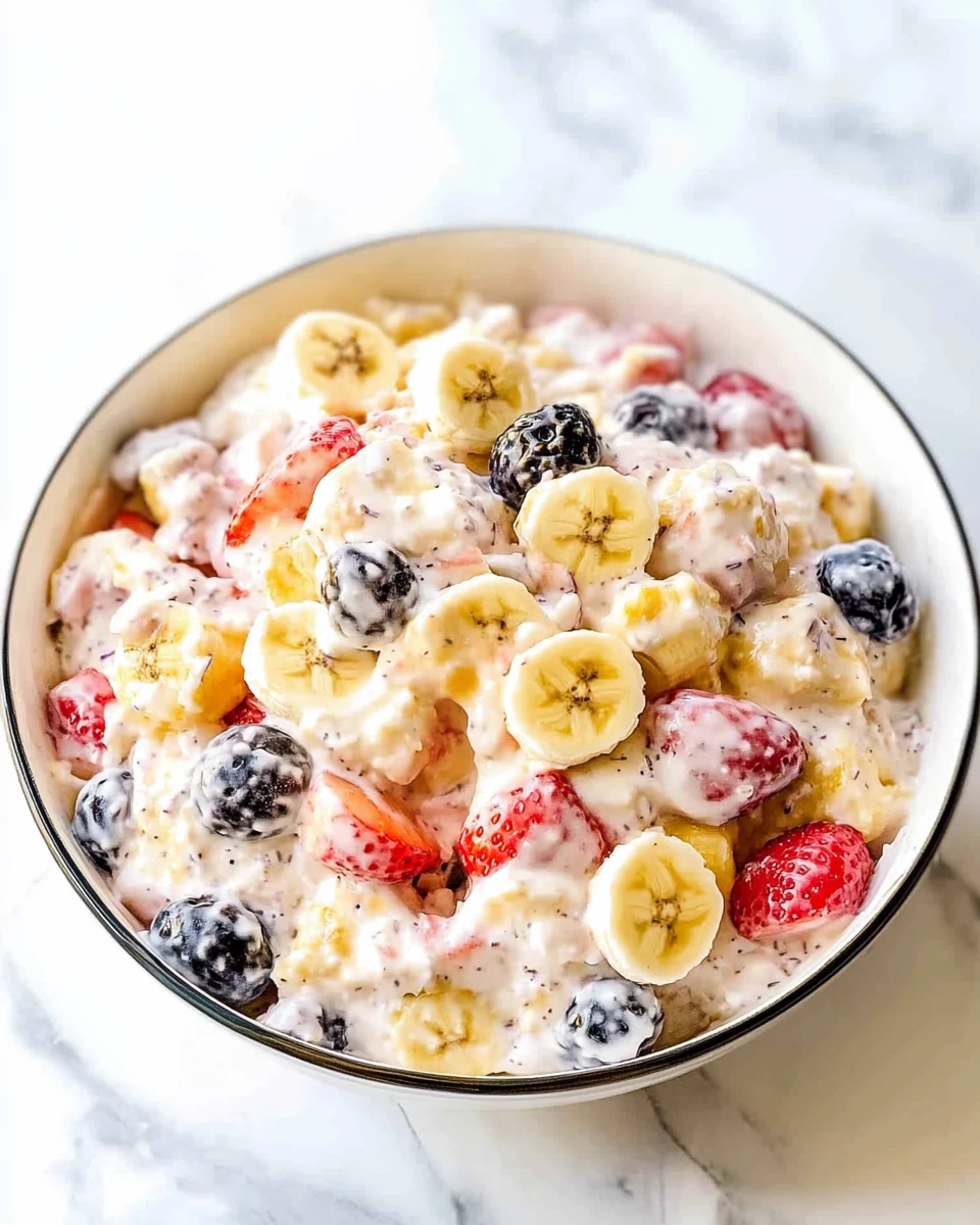 Strawberry Banana Cheesecake Salad