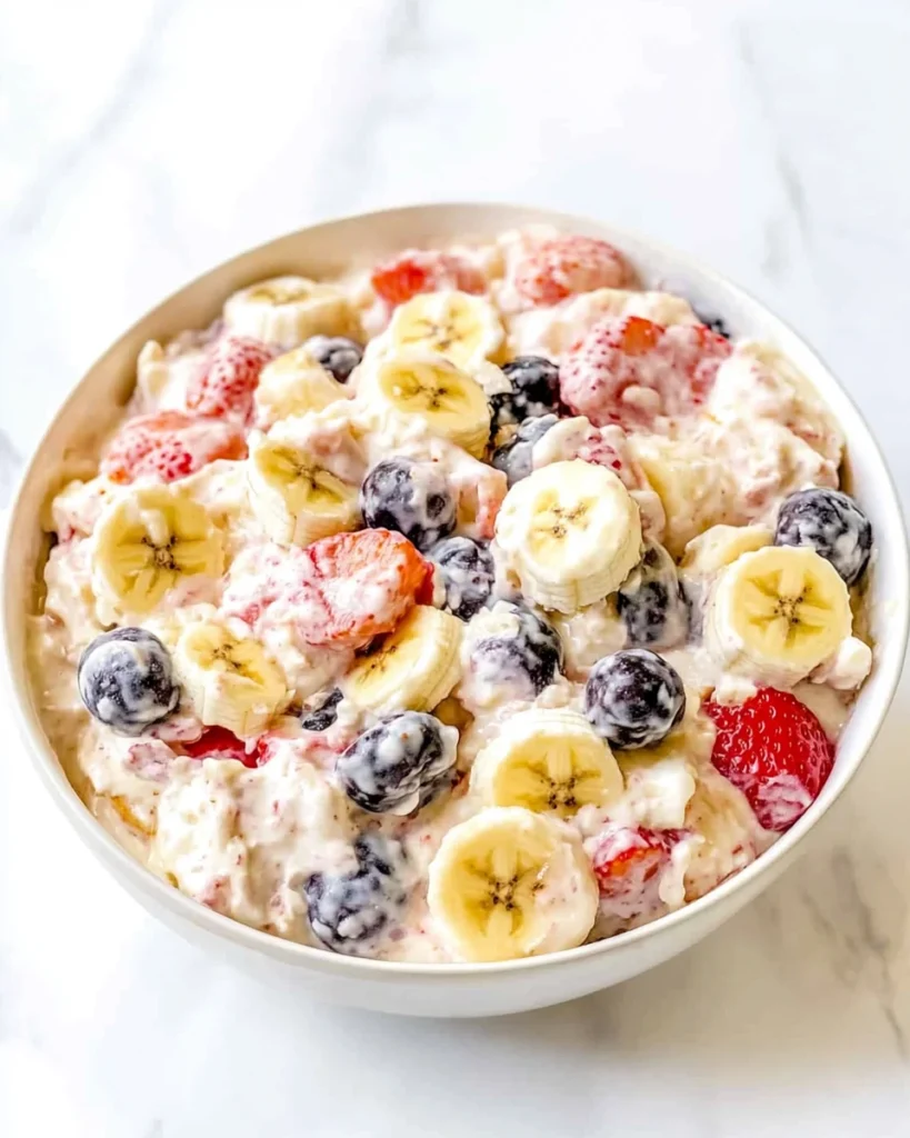 Strawberry Banana Cheesecake Salad