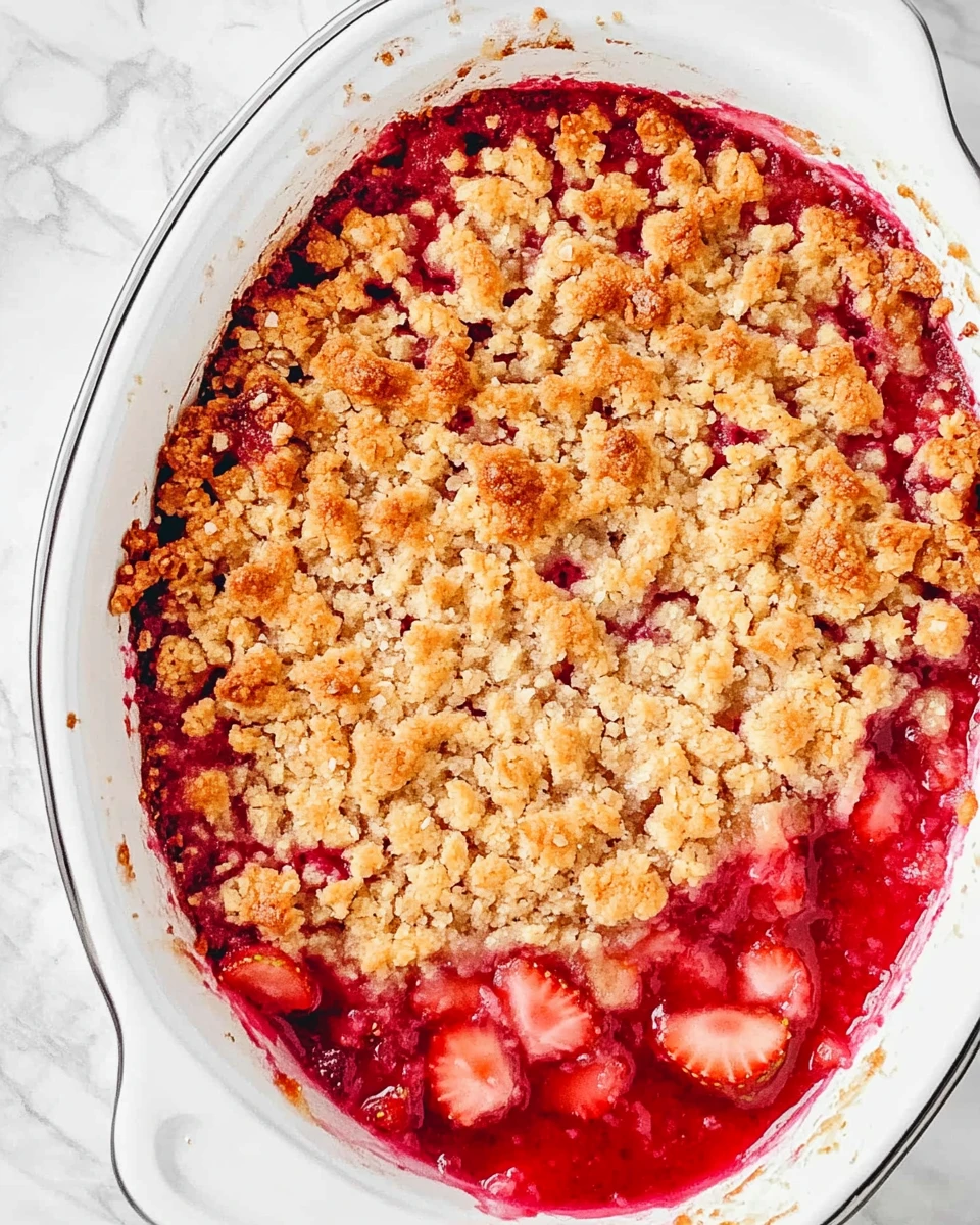 Strawberry Crumble