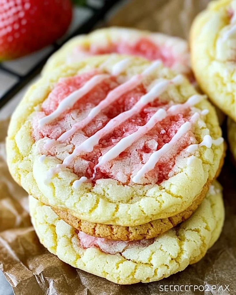 Strawberry Lemonade Cookies