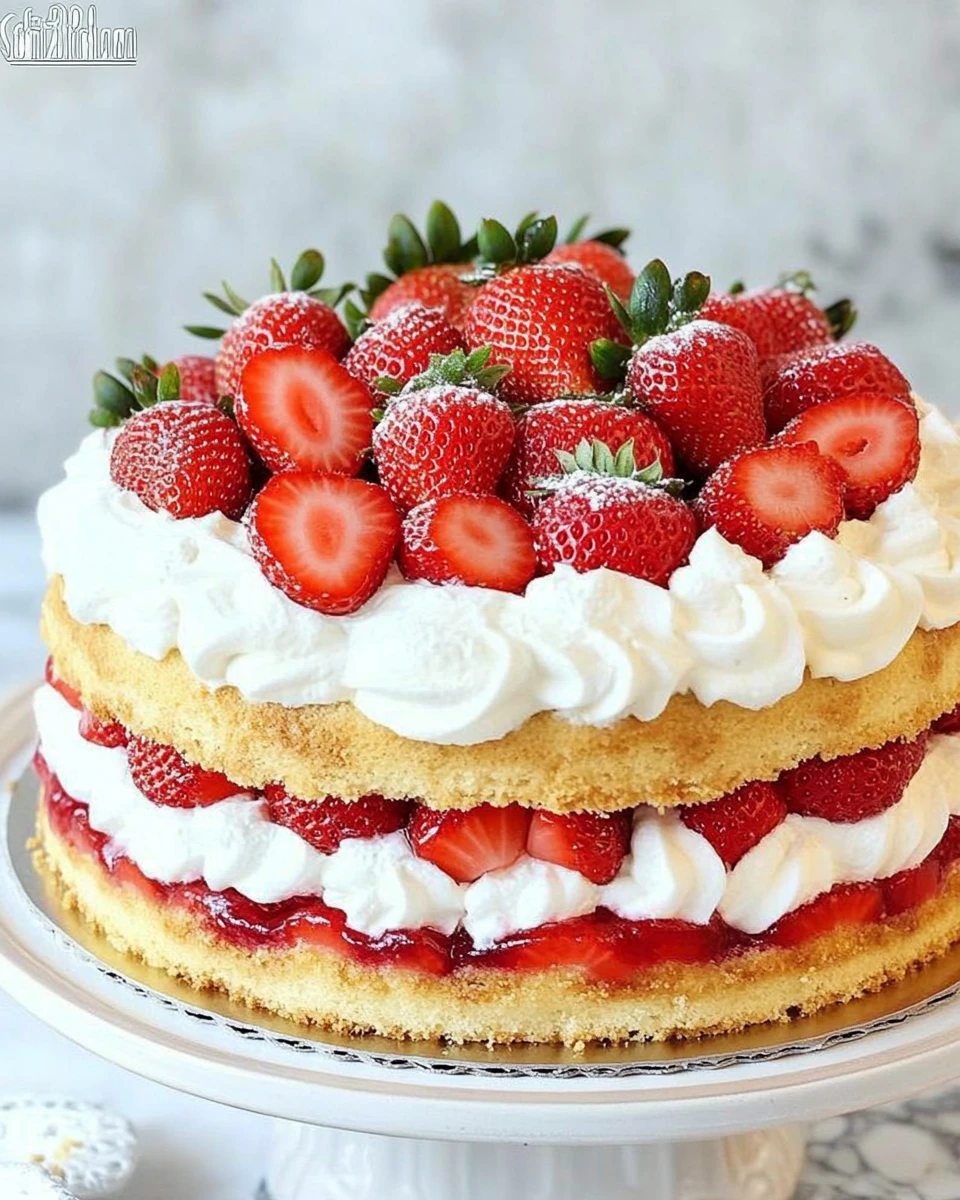 Strawberry Shortcake Cake