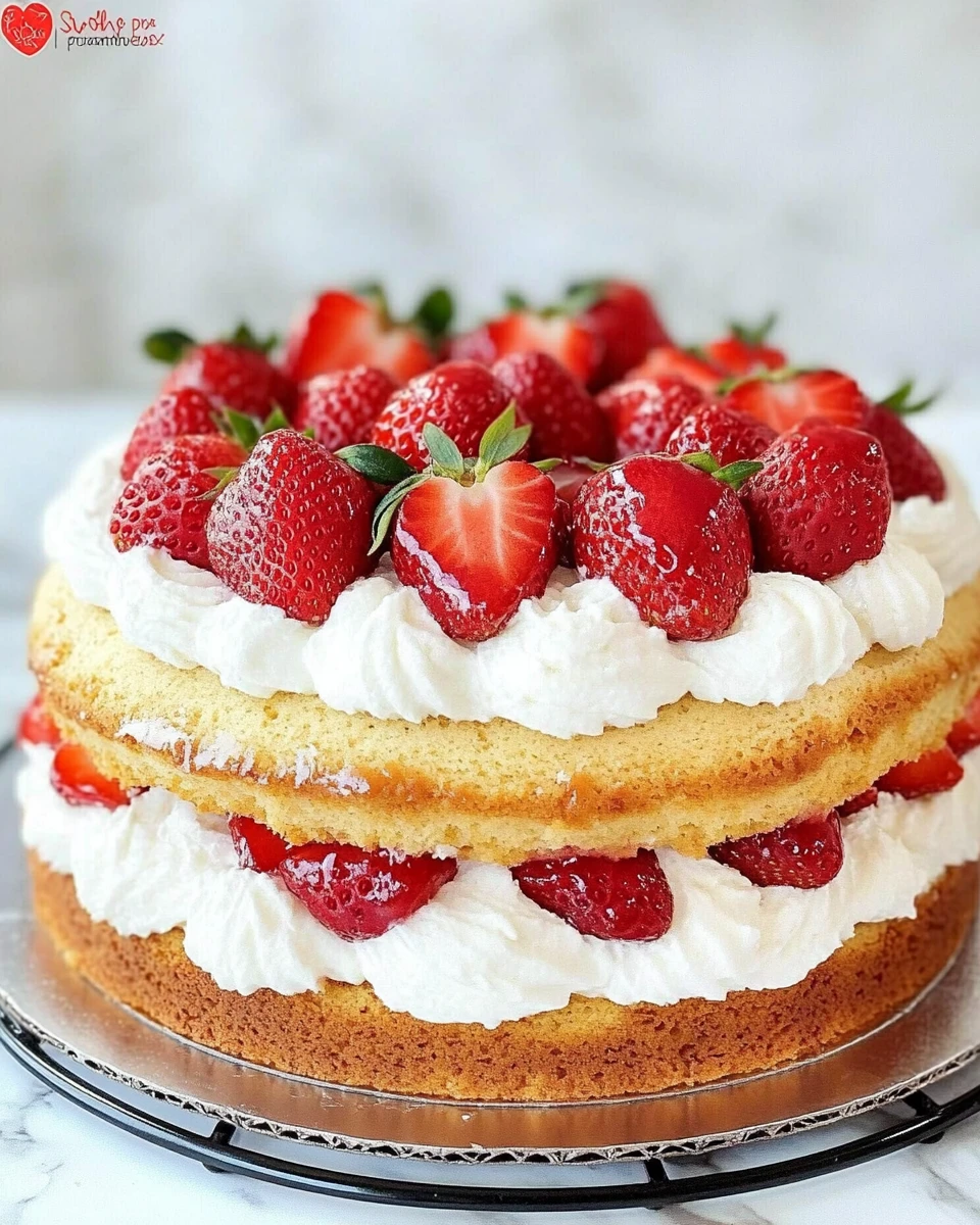 Strawberry Shortcake Cake