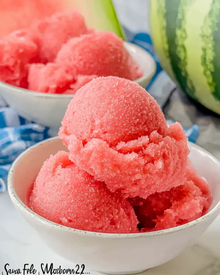 Sugar Free Refreshing Watermelon Sorbet