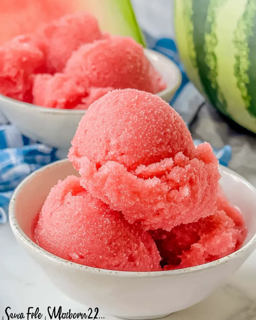 Sugar Free Refreshing Watermelon Sorbet