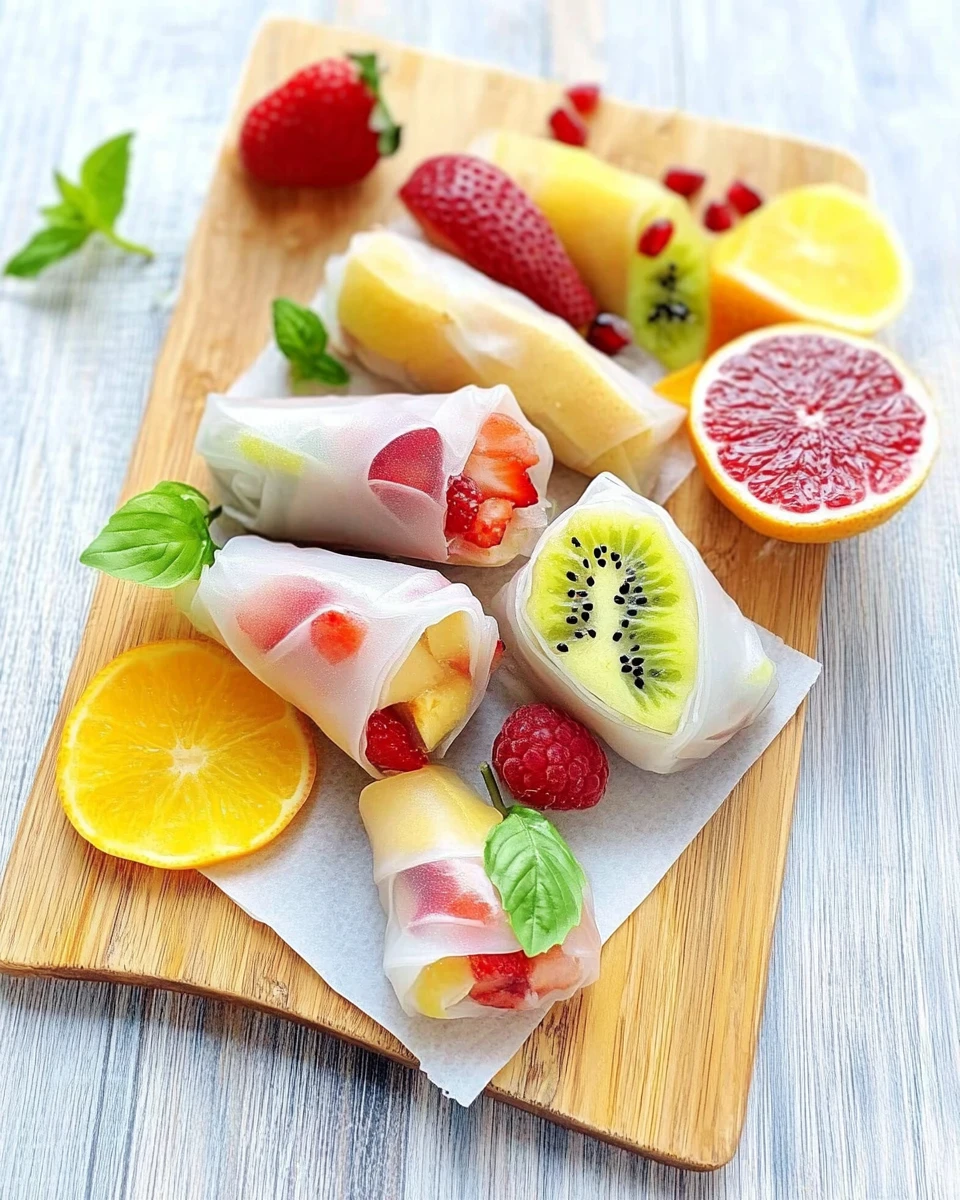 Summer Fruit Spring Rolls