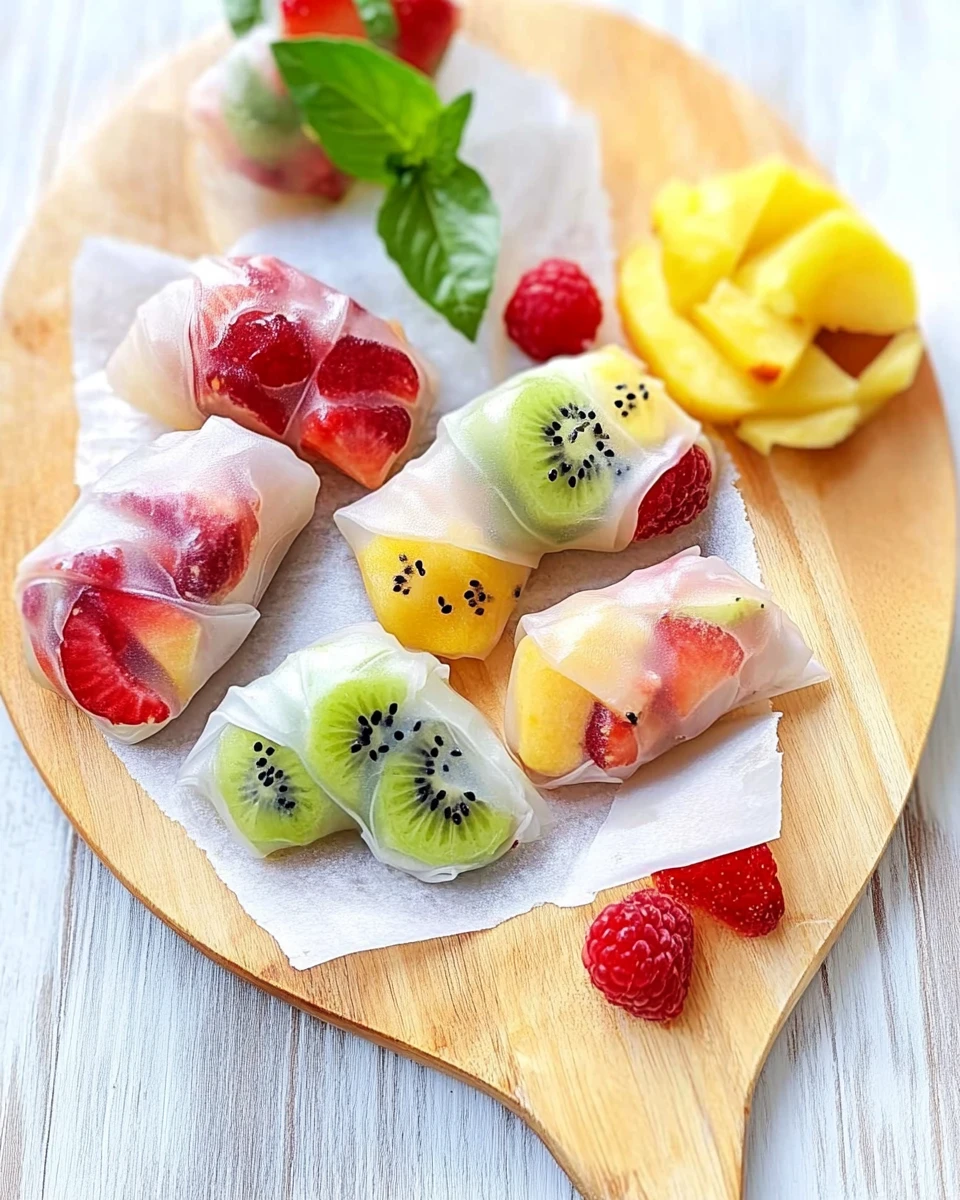 Summer Fruit Spring Rolls