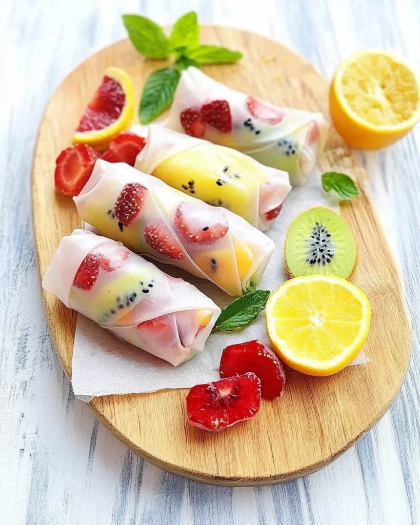 Summer Fruit Spring Rolls