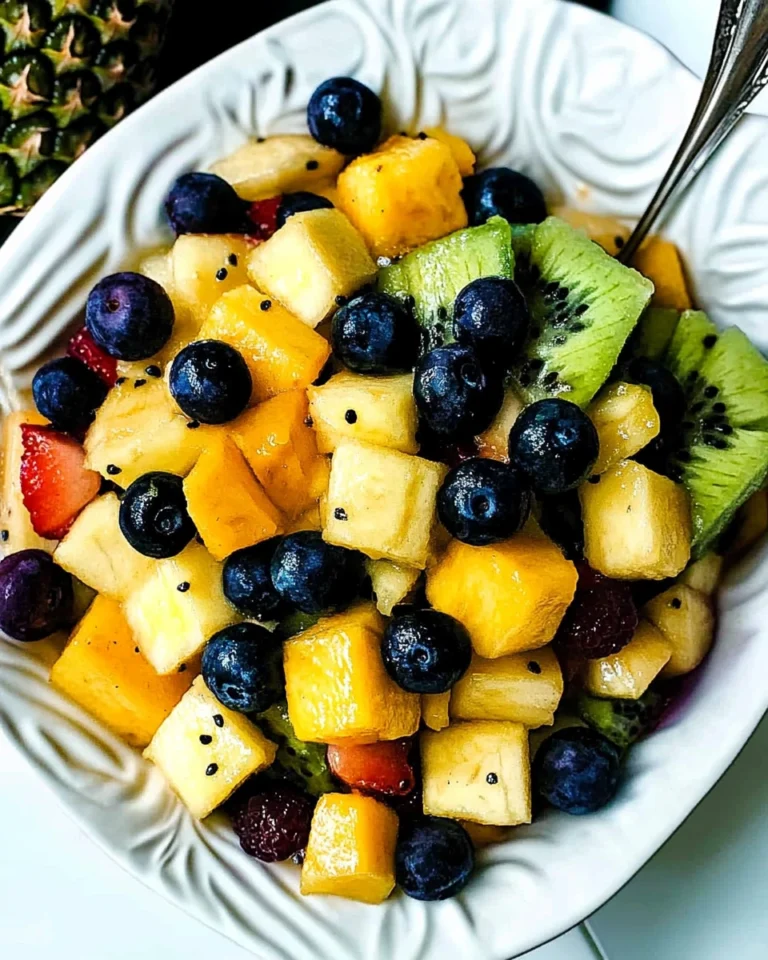 Tropical Fruit Salad: Refreshing Summer Recipe with Honey Lime Dressing