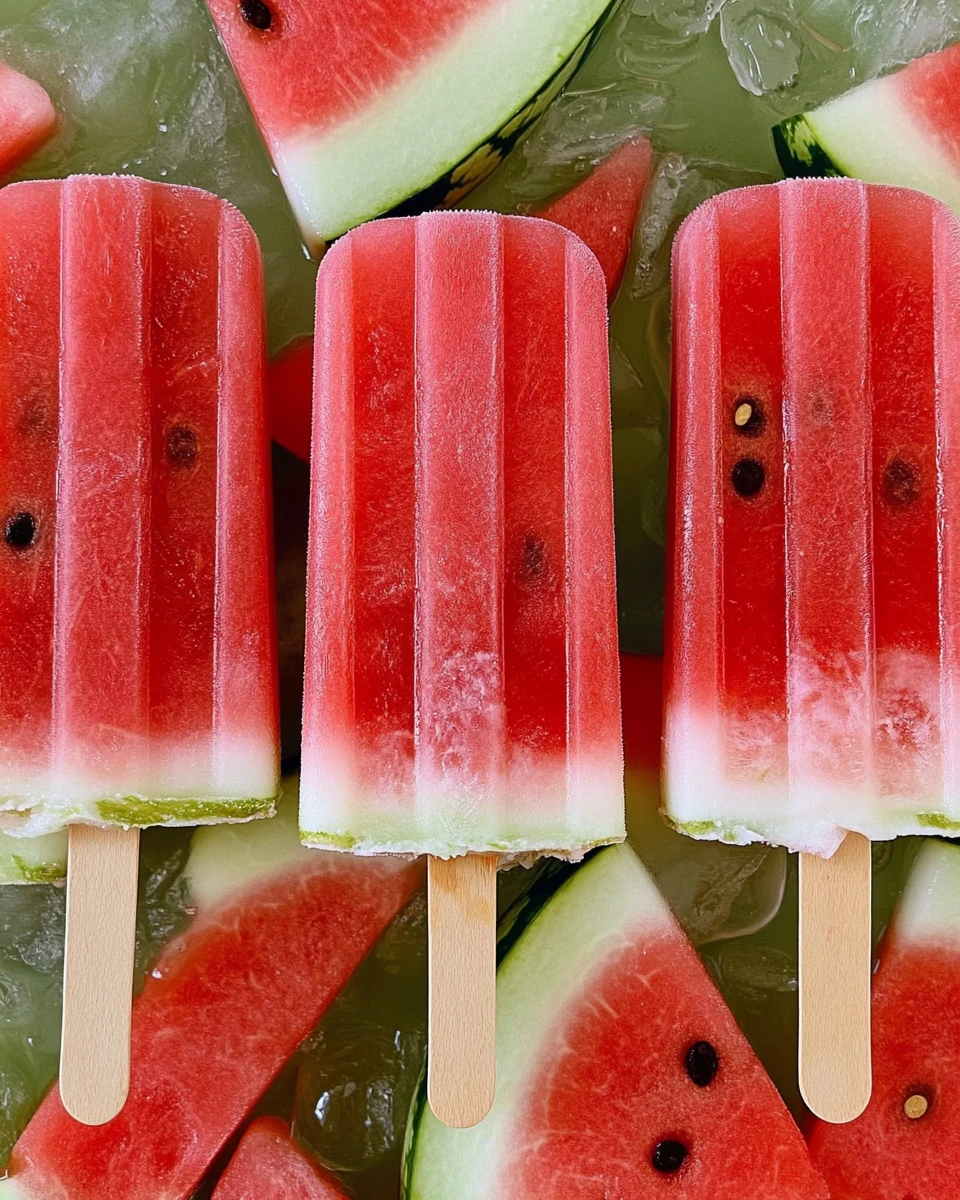 Watermelon Popsicles