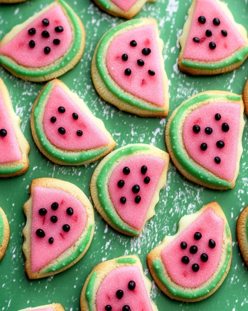 Watermelon Sugar Cookies