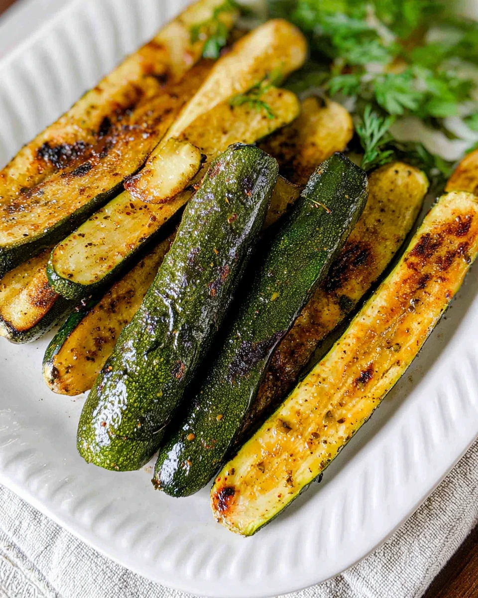 20 Minute Roasted Zucchini (Not Soggy!)