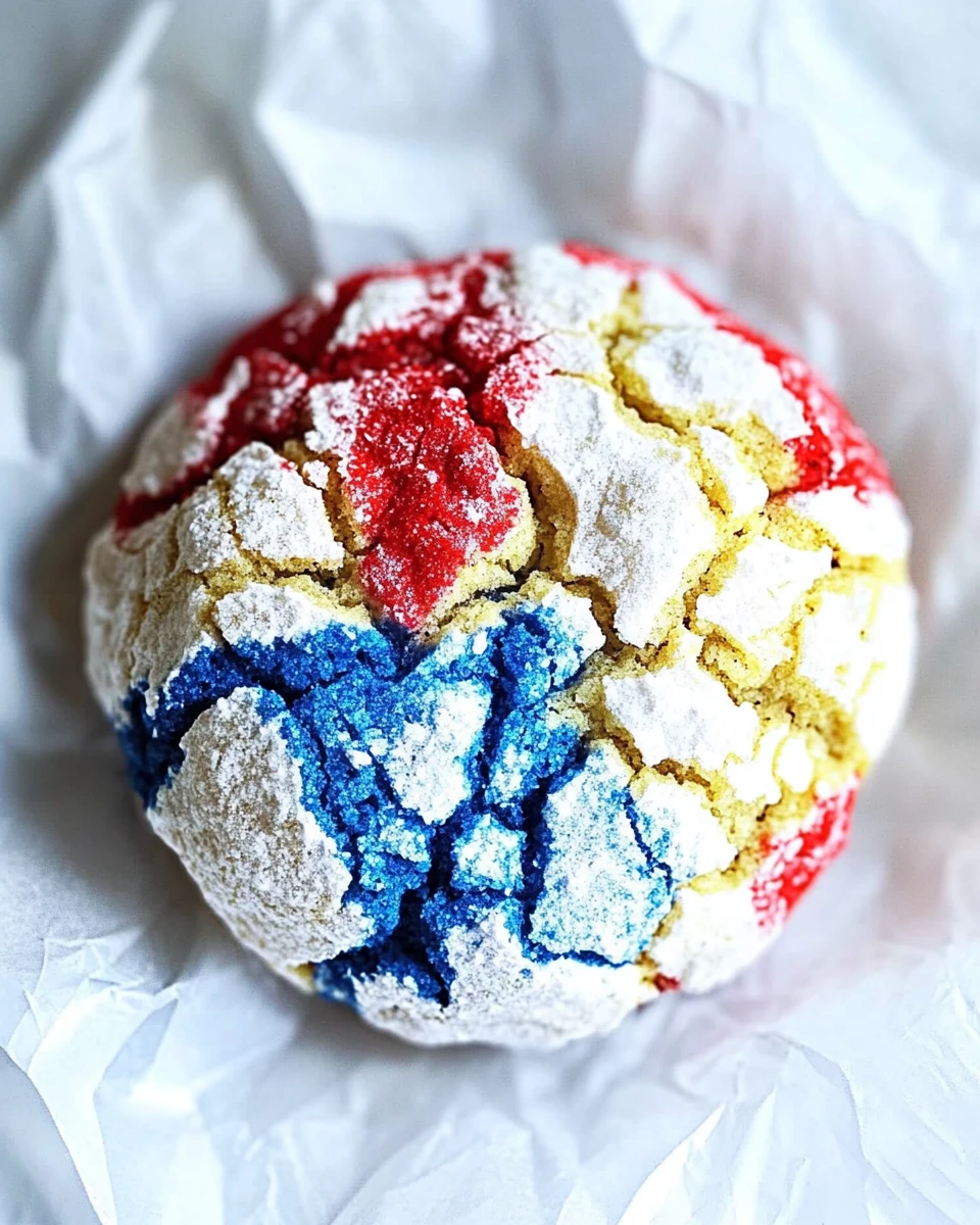 4th of July Crinkle Cookies