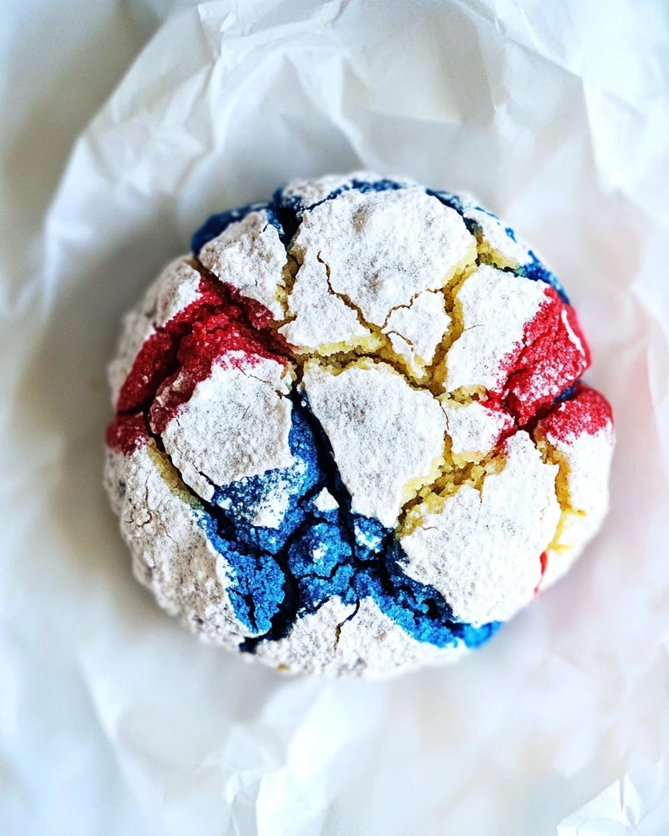 4th of July Crinkle Cookies