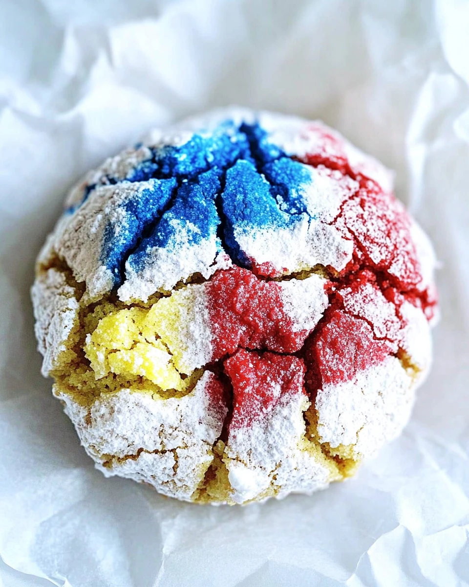 4th of July Crinkle Cookies