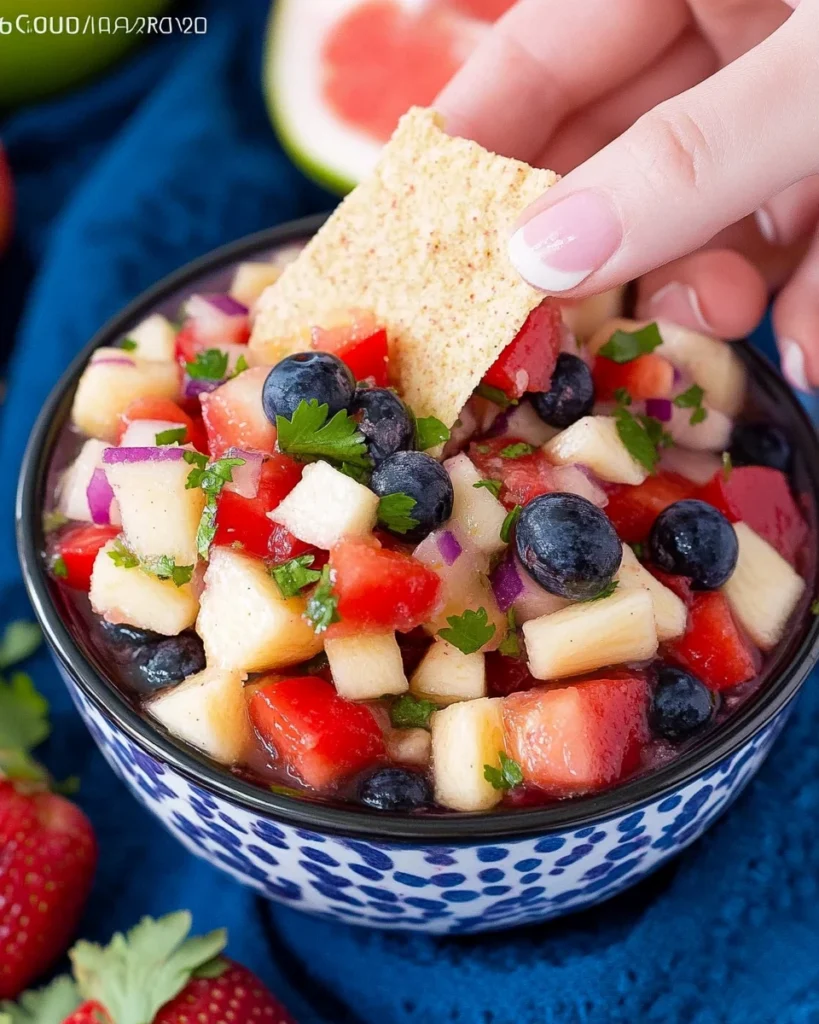 4th of July Fruit Salsa