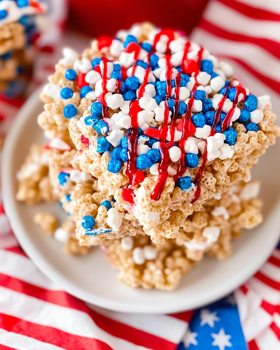 4th of July Rice Krispie Treats