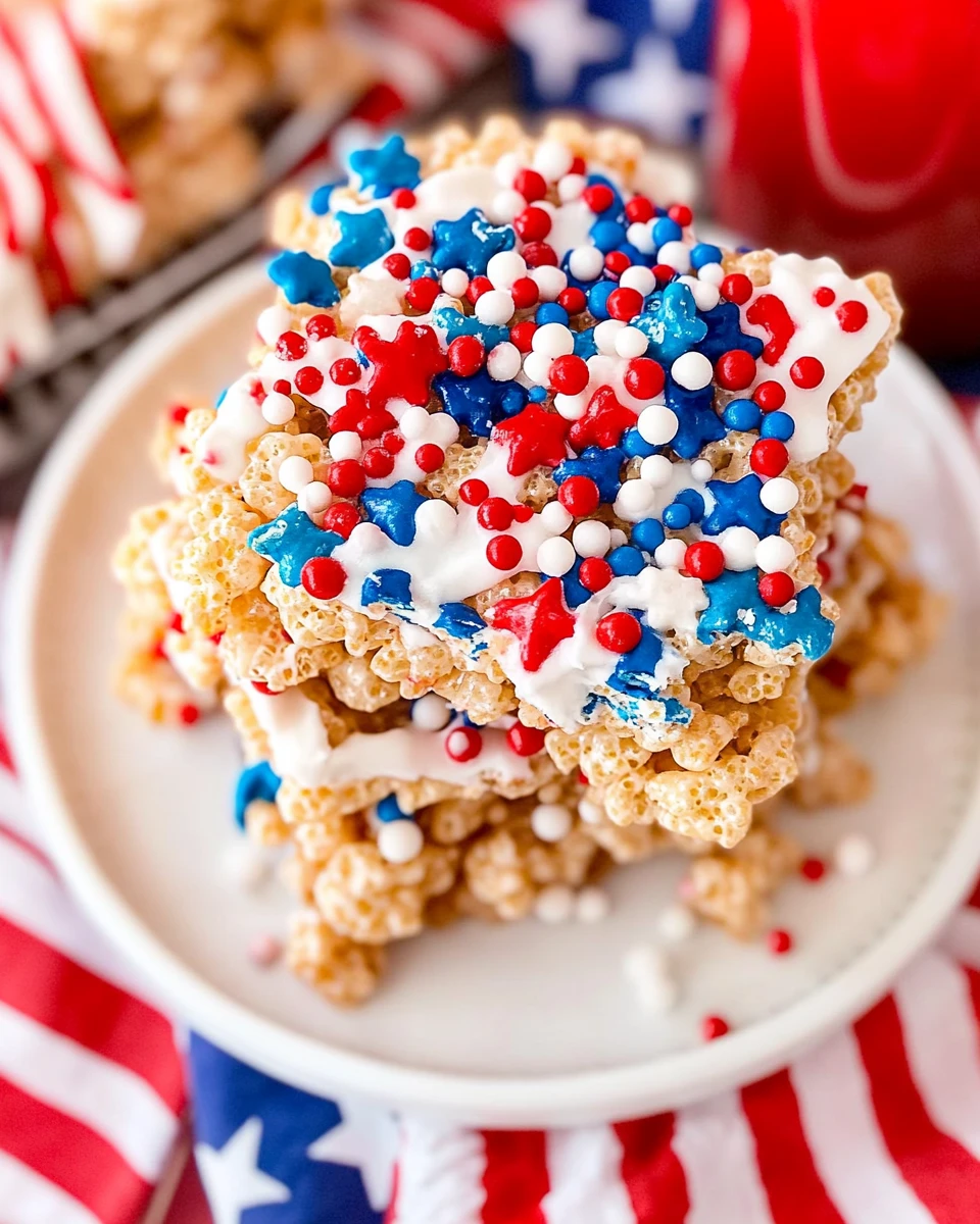 4th of July Rice Krispie Treats