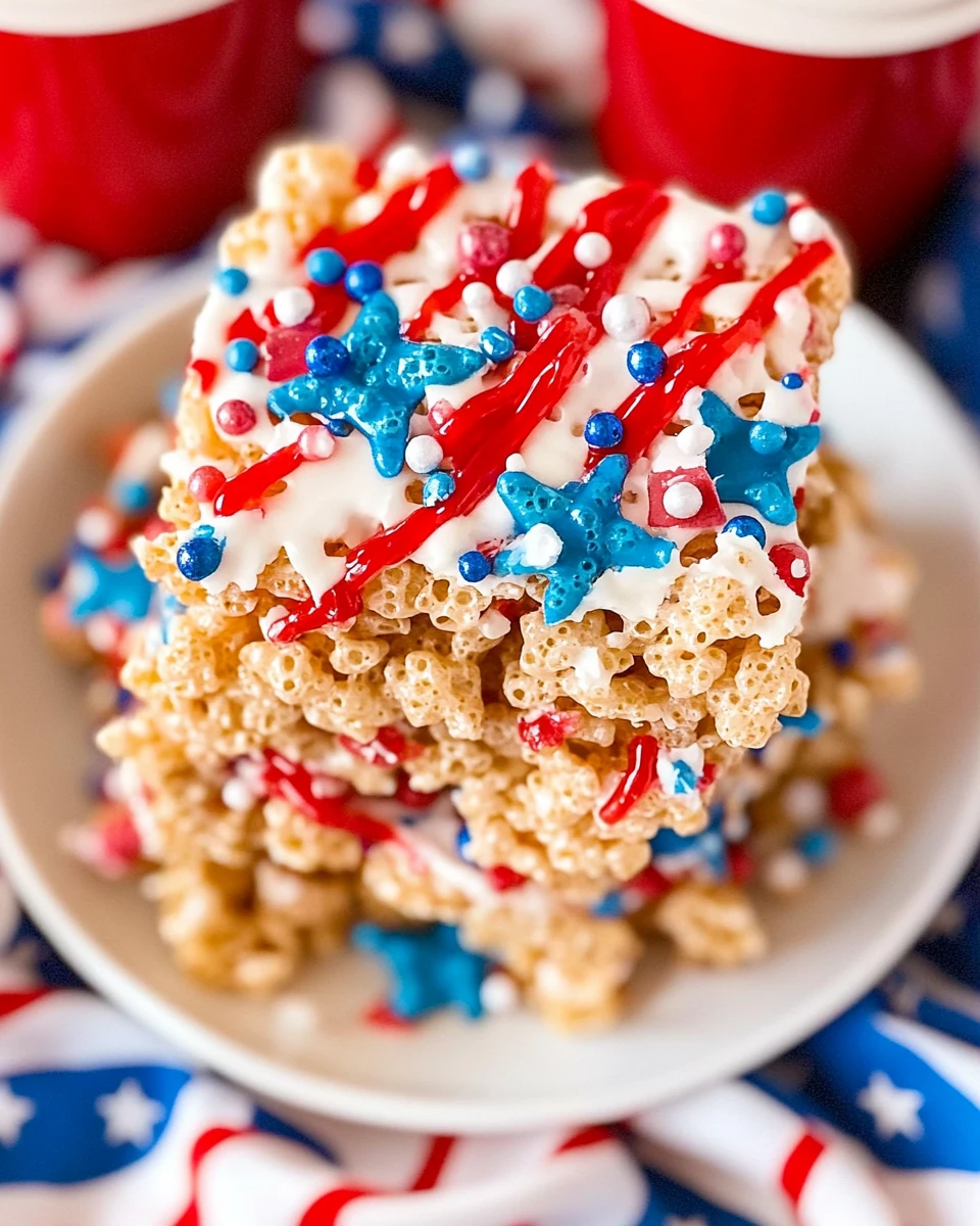 4th of July Rice Krispie Treats
