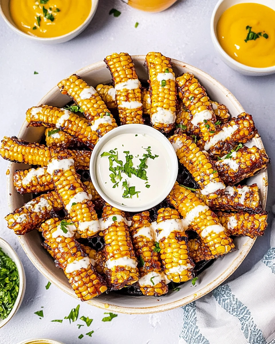 Air Fryer Corn Ribs