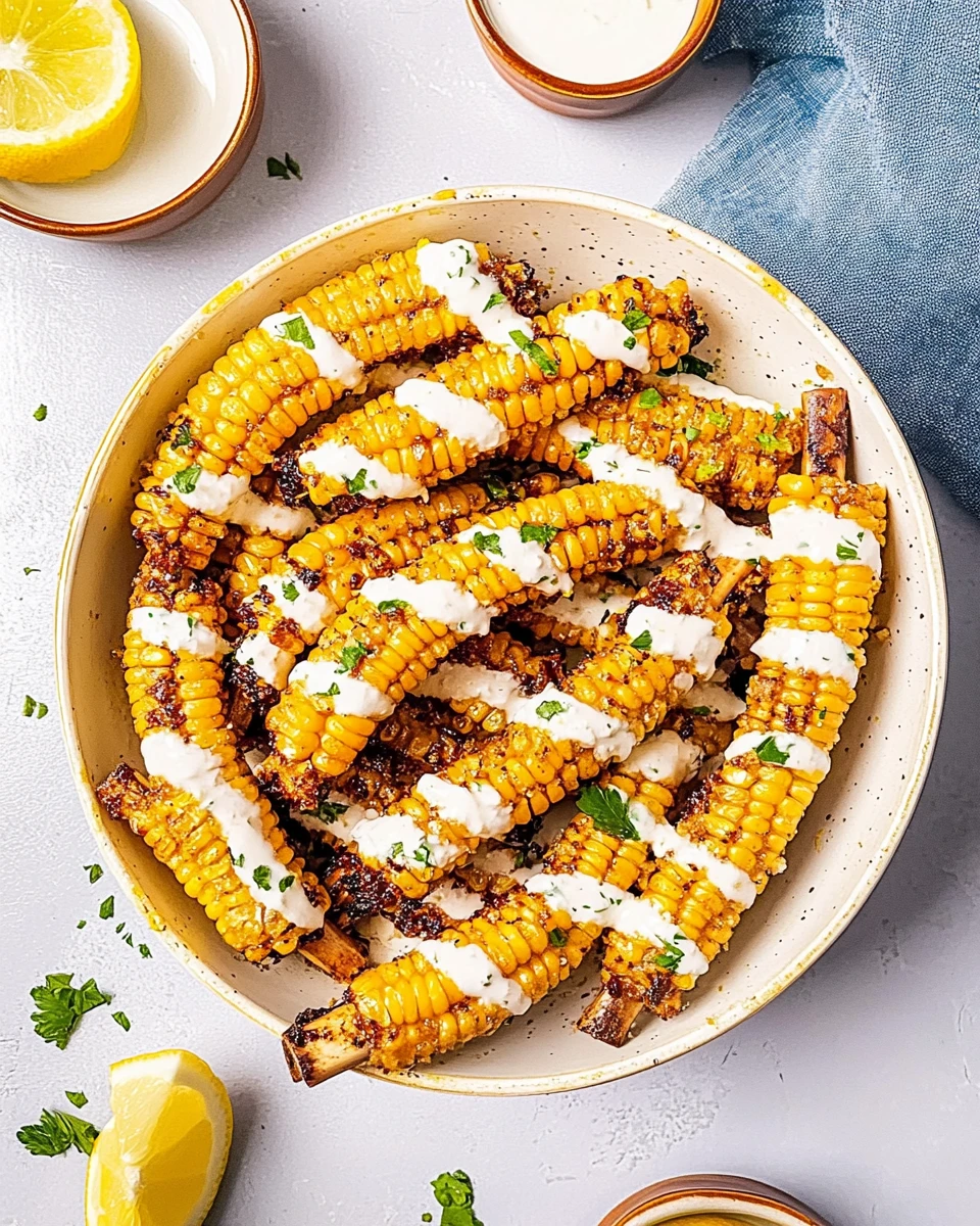 Air Fryer Corn Ribs