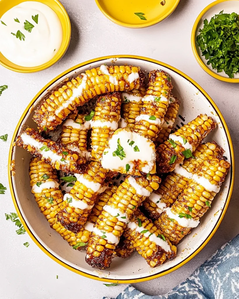 Air Fryer Corn Ribs