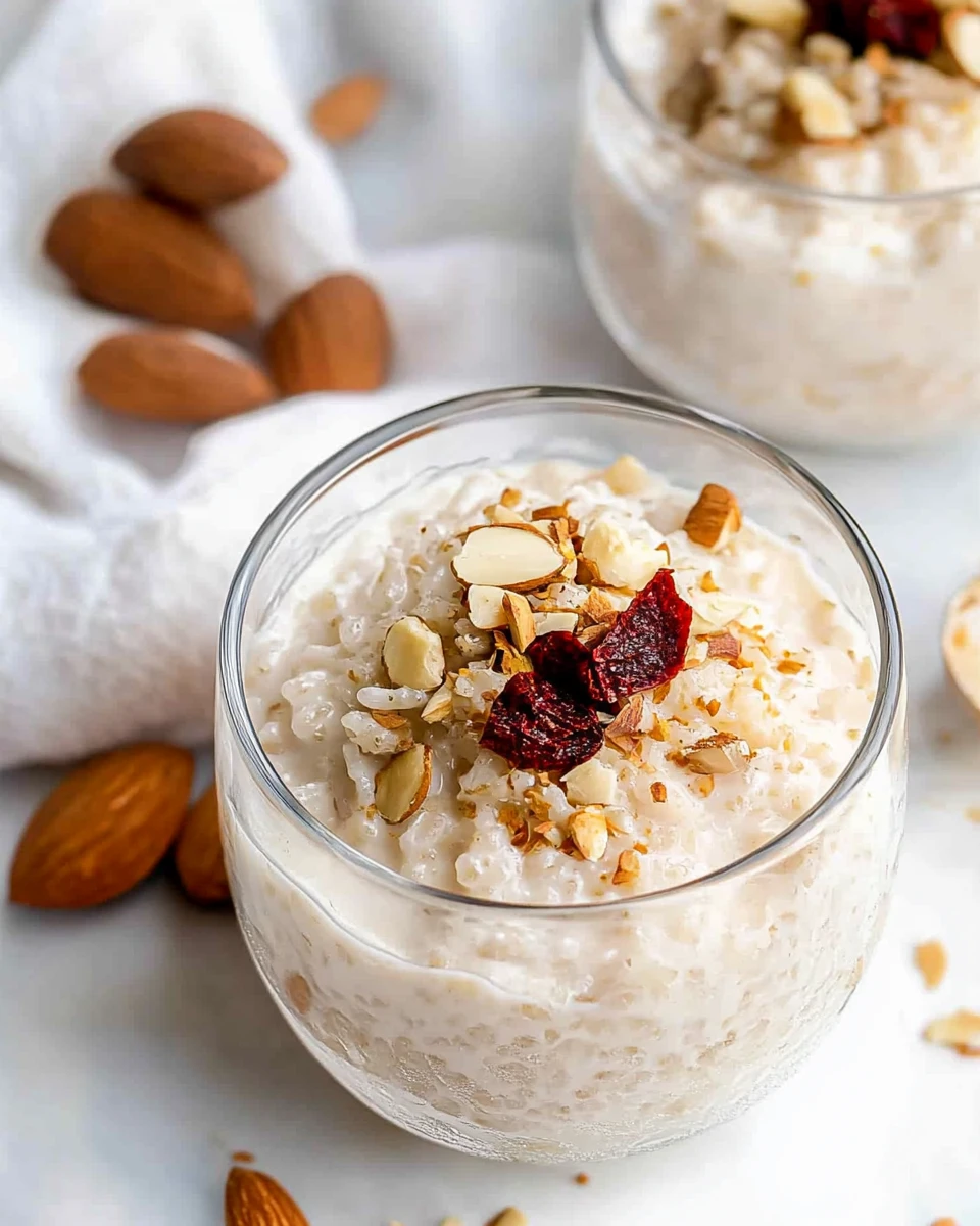 Almond Milk Rice Pudding