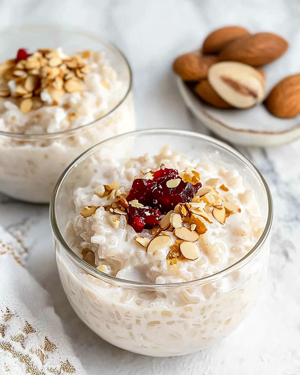 Almond Milk Rice Pudding