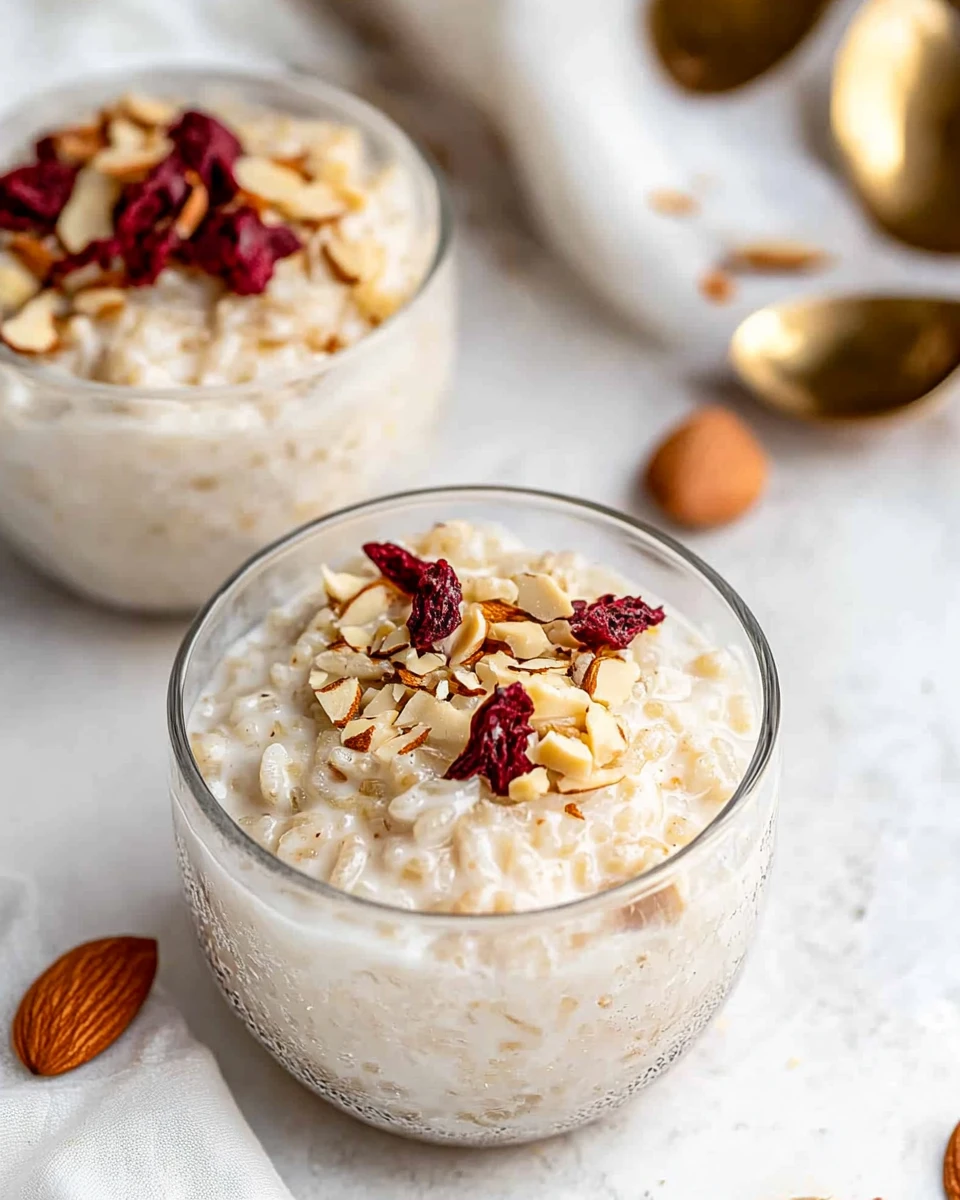 Almond Milk Rice Pudding