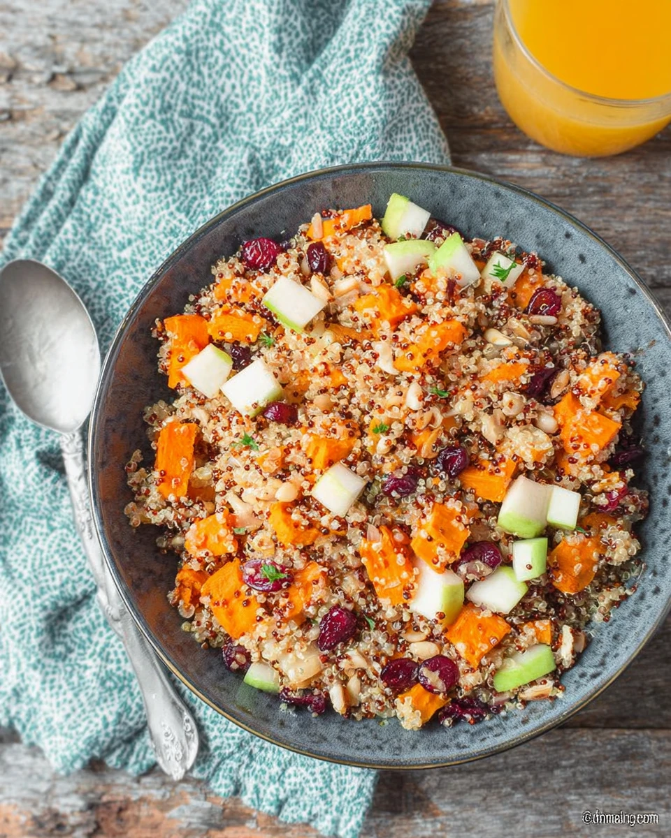 Apple Sweet Potato Quinoa Salad