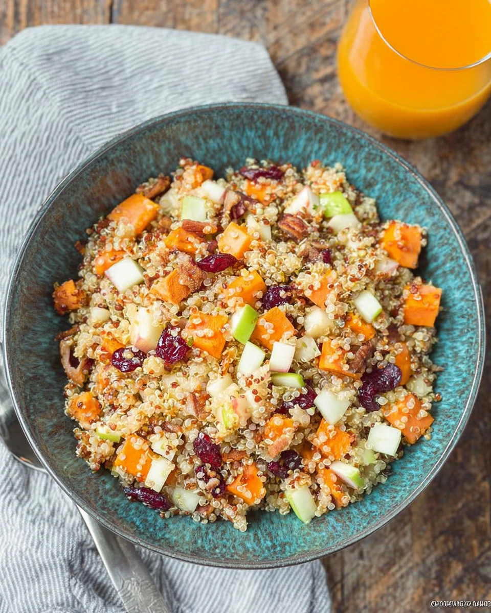 Apple Sweet Potato Quinoa Salad