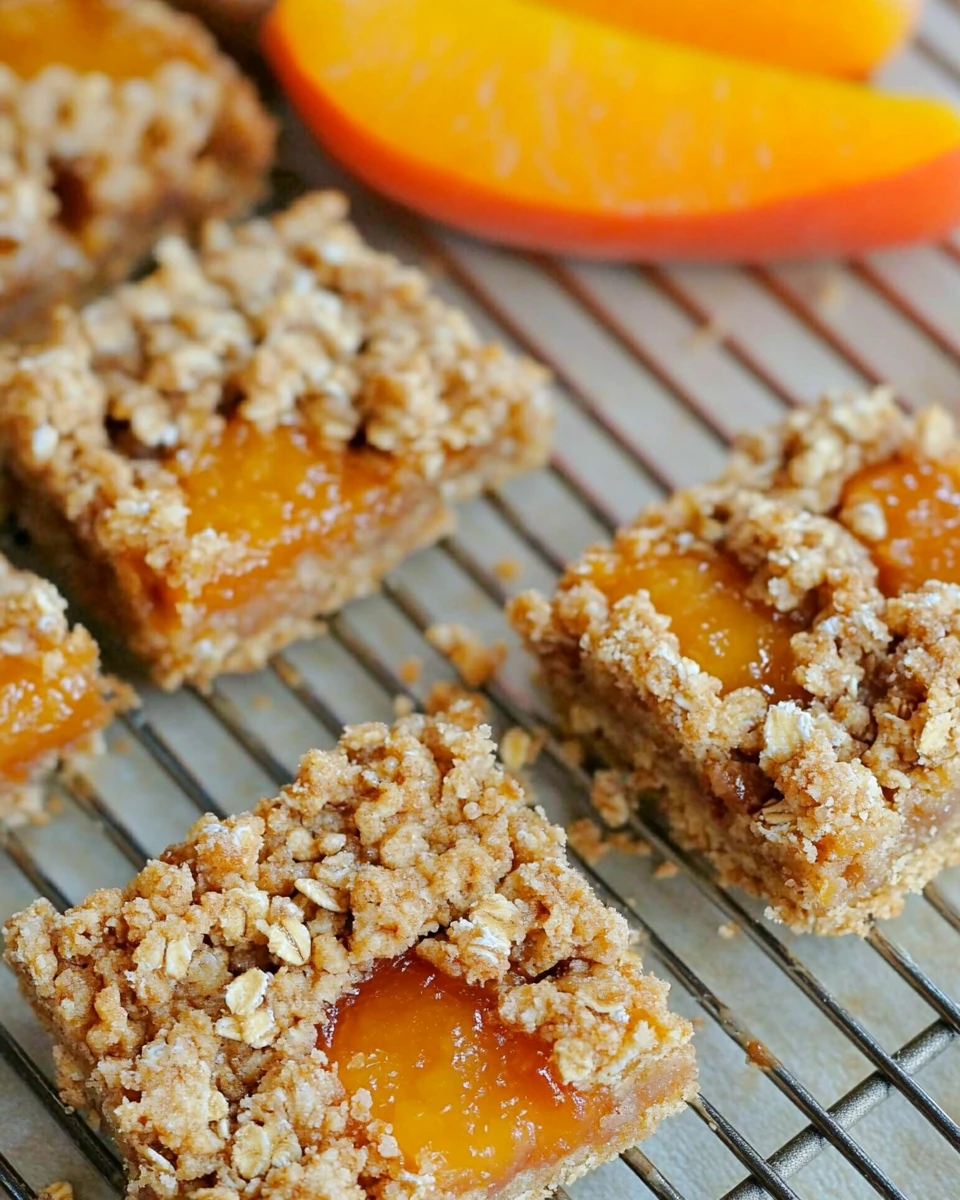 Apricot Oatmeal Crumble Bars