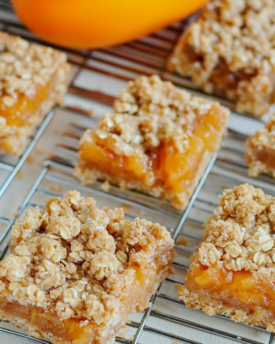 Apricot Oatmeal Crumble Bars