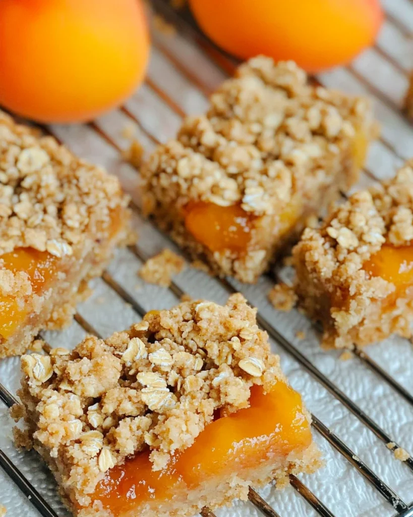 Apricot Oatmeal Crumble Bars