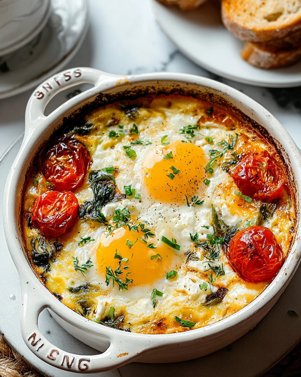 Baked Feta Eggs