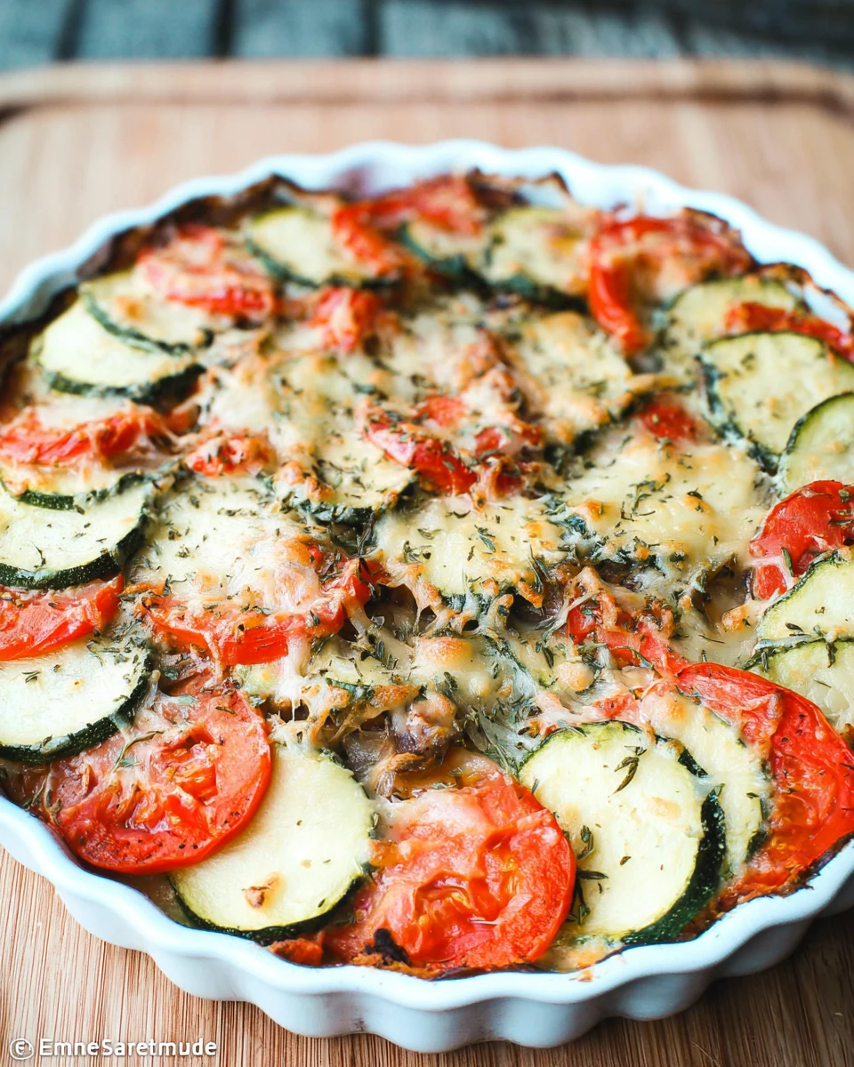 Baked Zucchini and Tomato Casserole