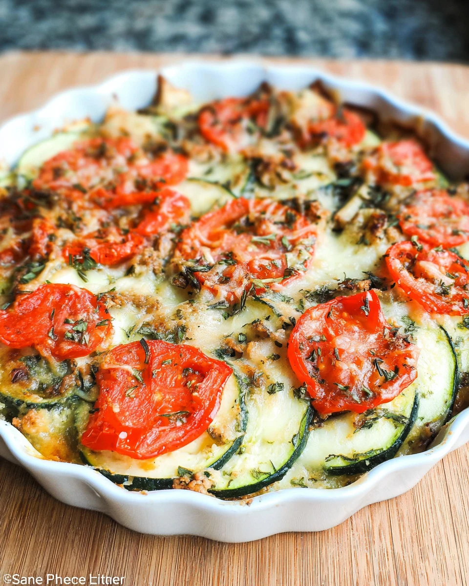 Baked Zucchini and Tomato Casserole