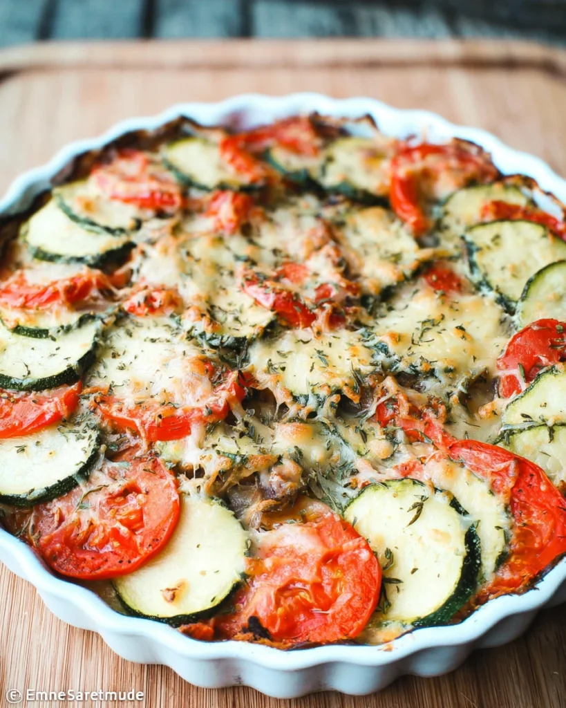 Baked Zucchini and Tomato Casserole