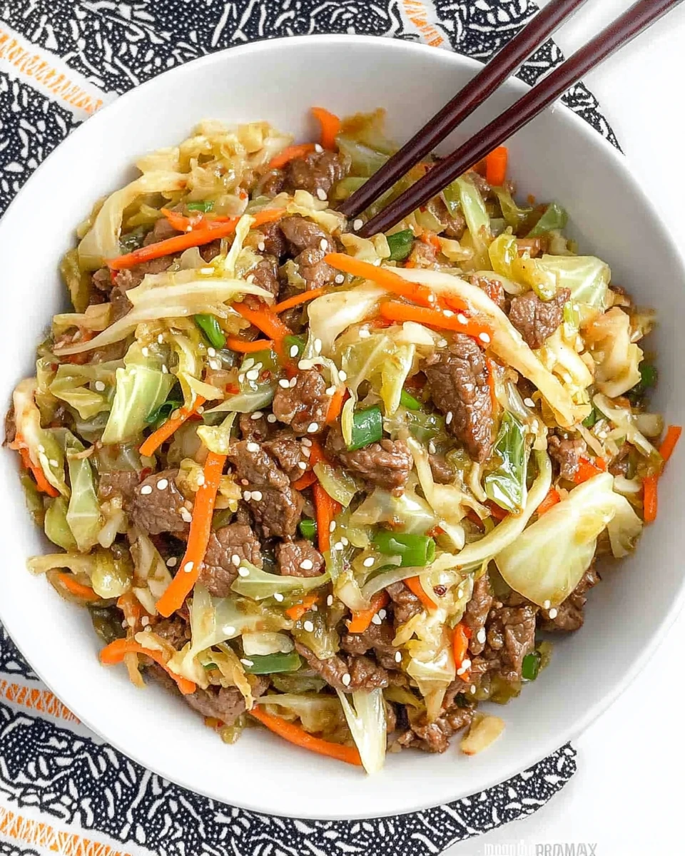 Beef and Cabbage Stir Fry