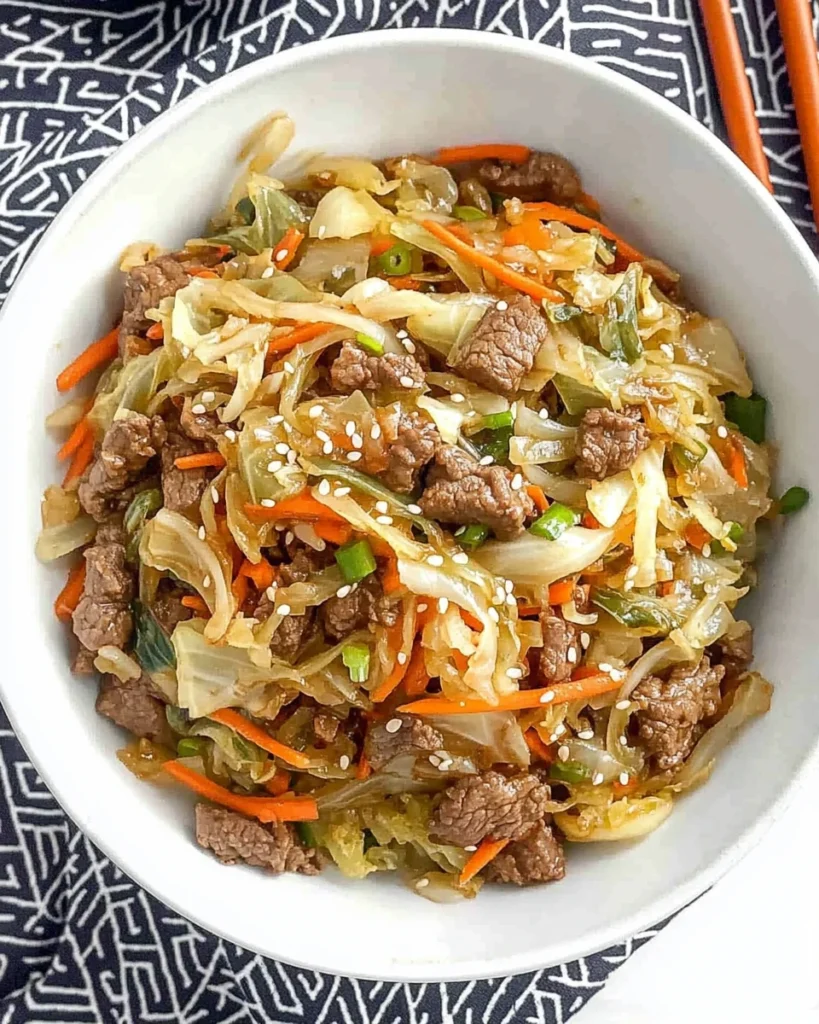 Beef and Cabbage Stir Fry