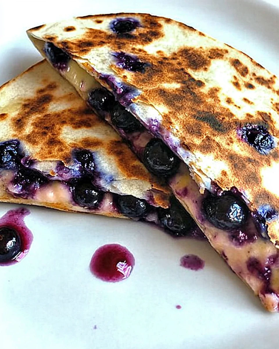 Blueberry Breakfast Quesadilla