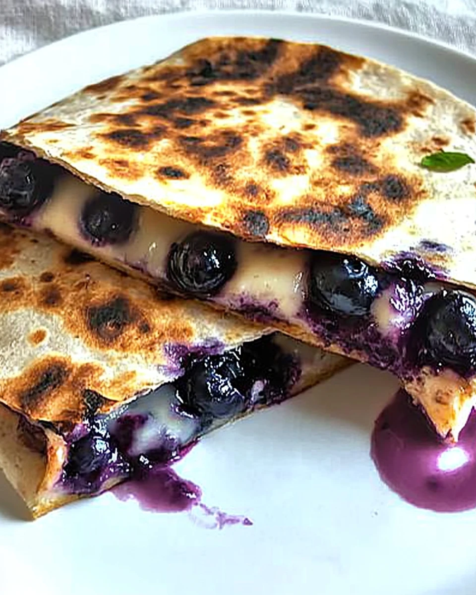 Blueberry Breakfast Quesadilla