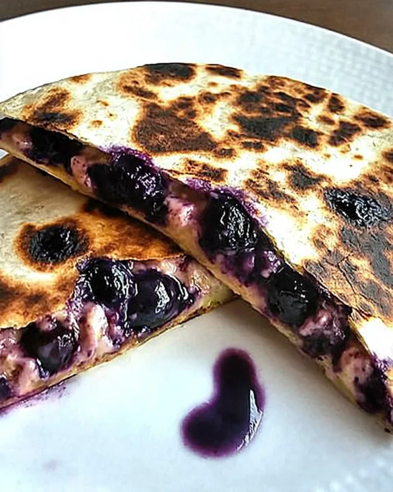 Blueberry Breakfast Quesadilla