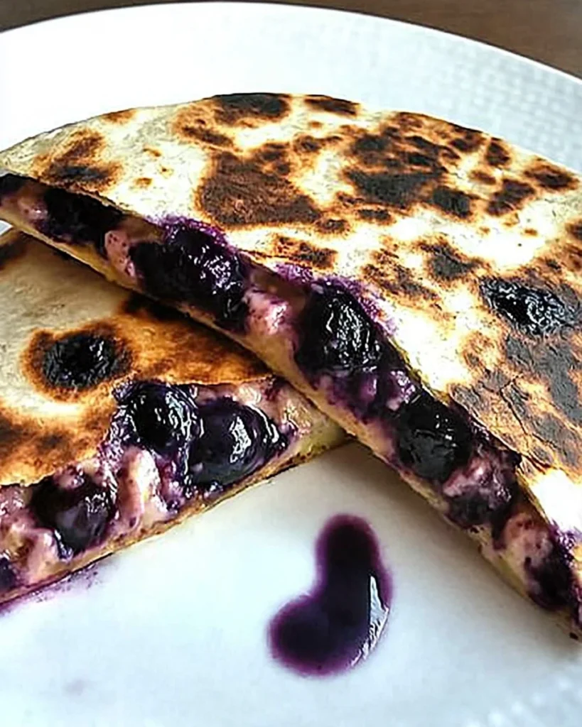 Blueberry Breakfast Quesadilla