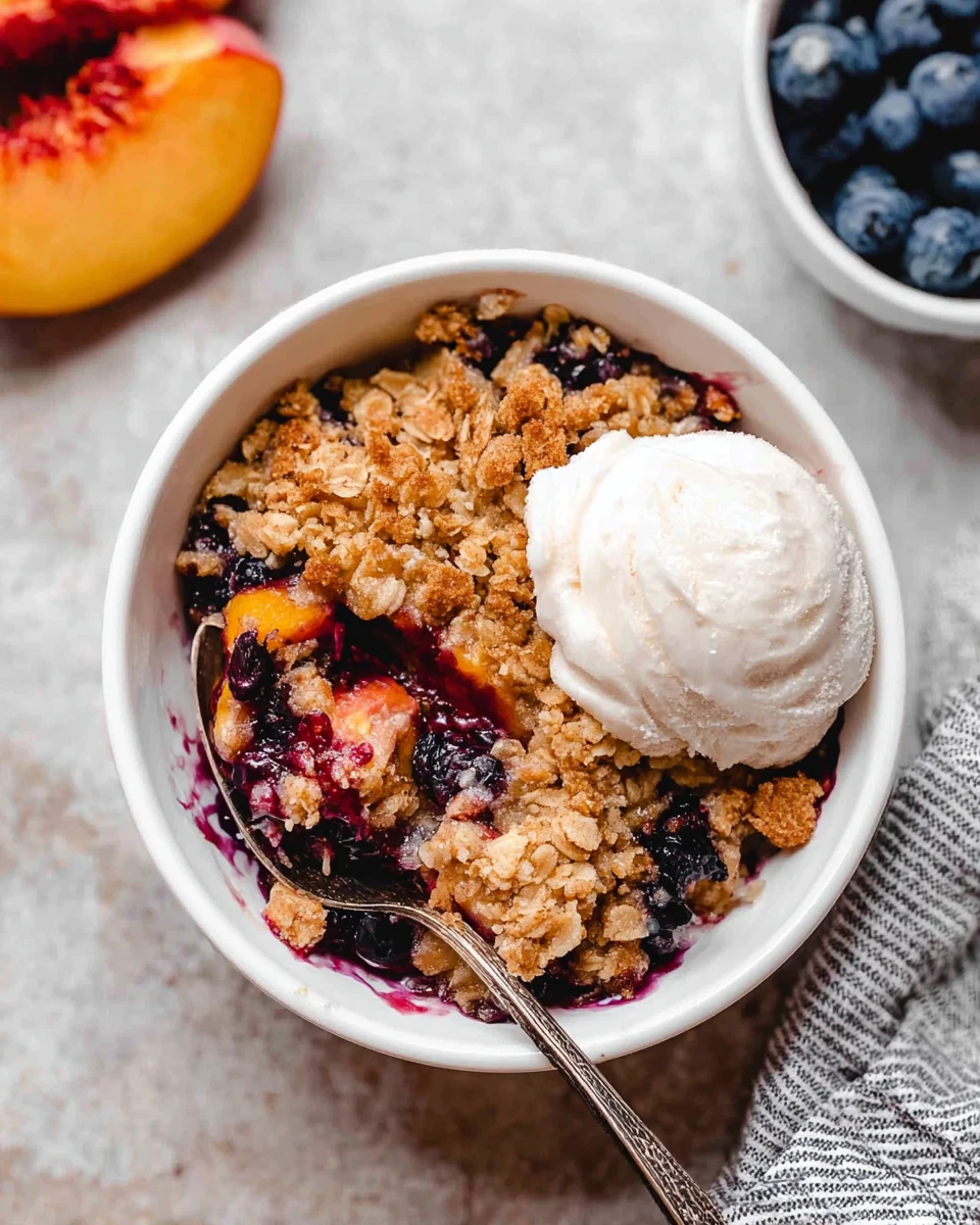 Blueberry Peach Crumble