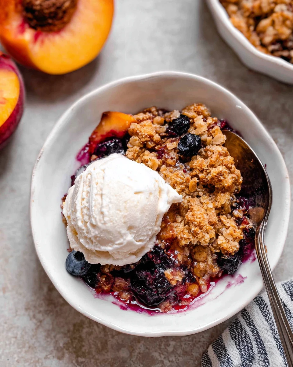 Blueberry Peach Crumble
