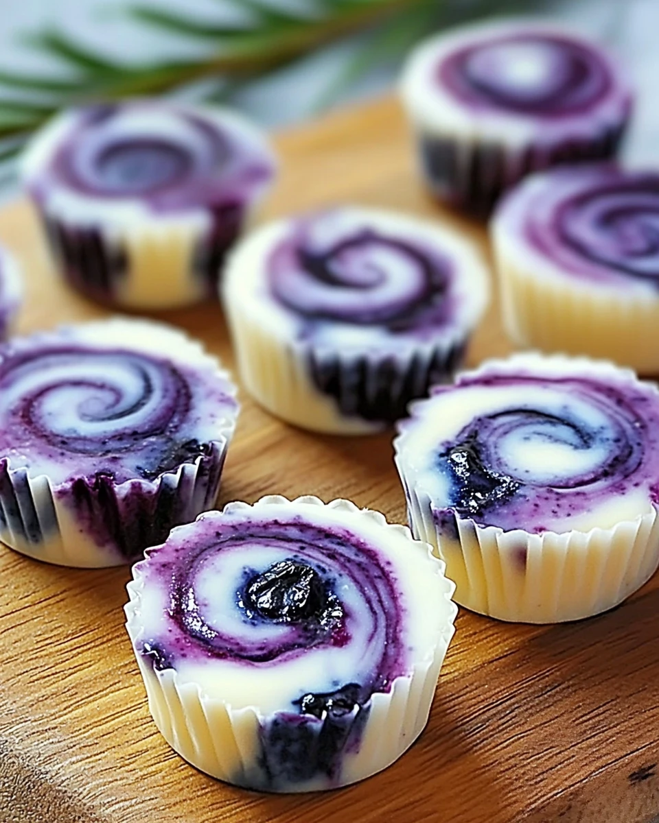 Blueberry Swirl Yogurt Bites