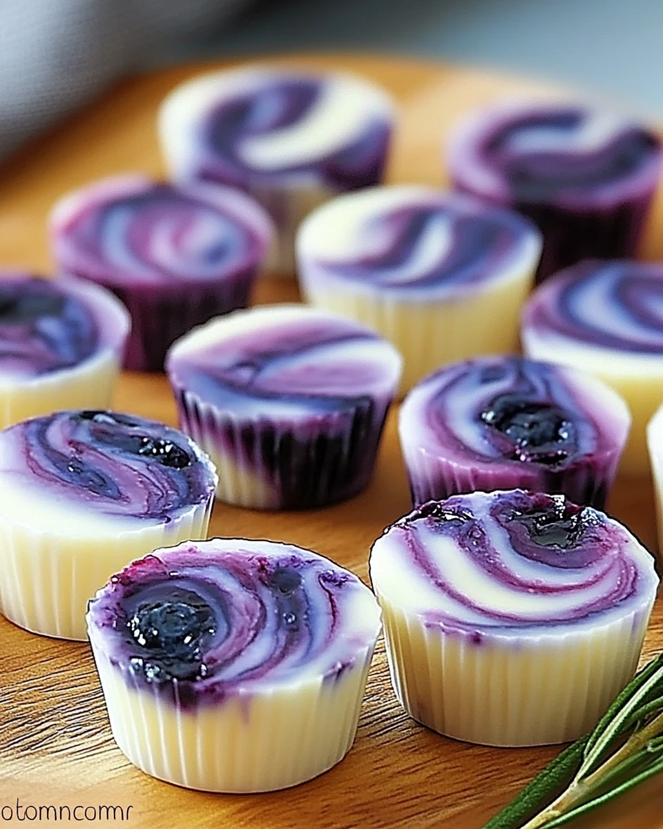 Blueberry Swirl Yogurt Bites