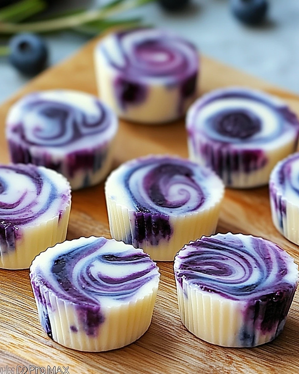 Blueberry Swirl Yogurt Bites