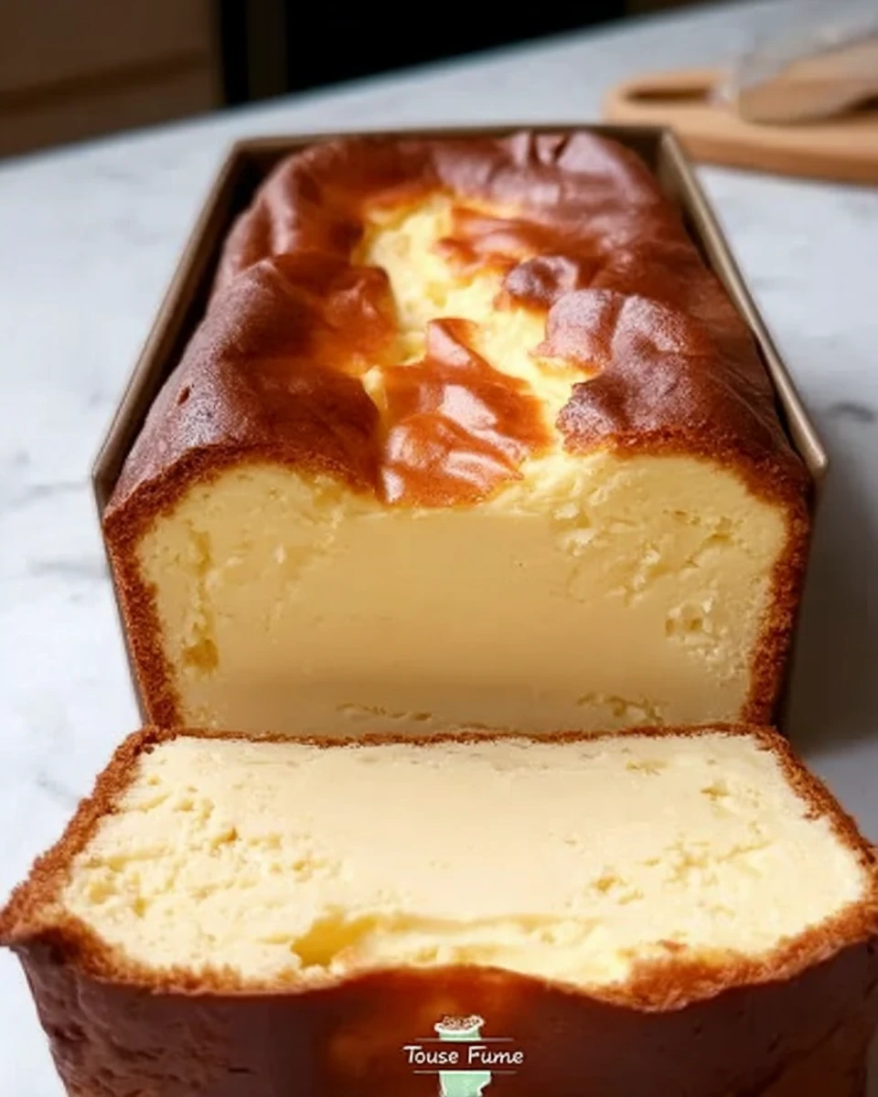 Burnt Basque Cheesecake in a Loaf Pan